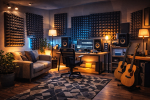 Clean professional acoustics cover image for home studio article