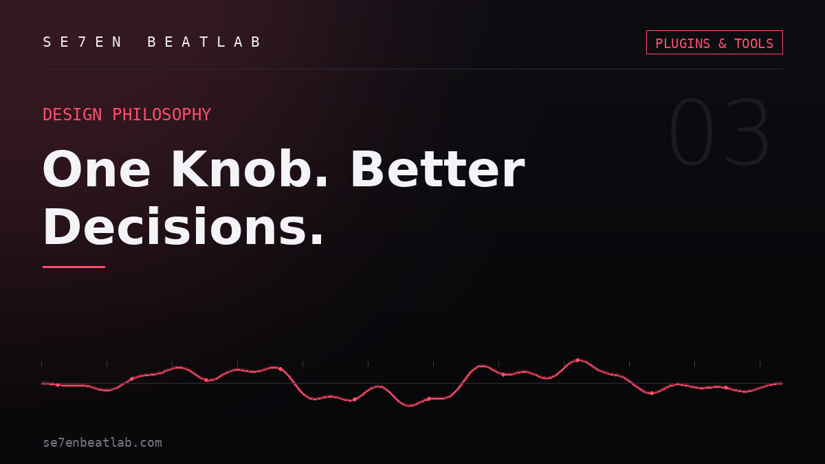 One-Knob Plugins: Why Simple Beats Complex