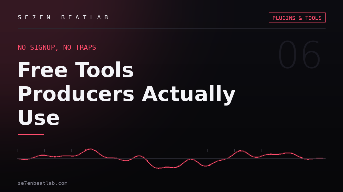 Free Music Production Tools, No Signup